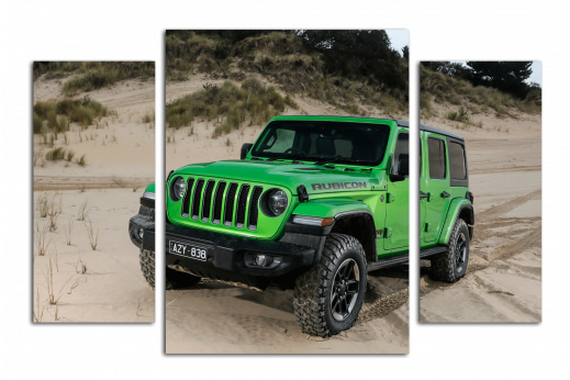 Модульная картина Jeep Wrangler Green